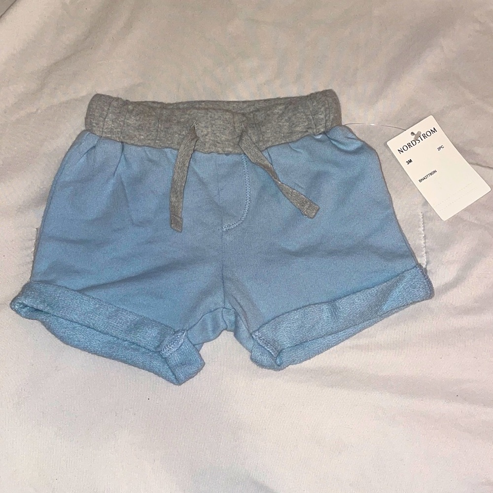 3M Nordstrom light blue cotton shorts
